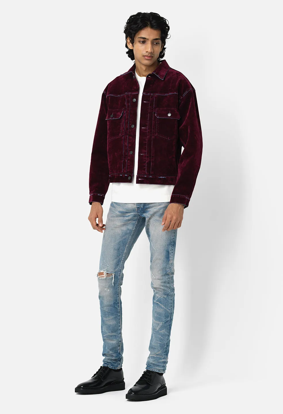 Thumper Jacket Type II Crush Flock / Burgundy