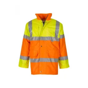 Yoko Hi-Vis Contrast Jacket Yellow and Orange - Large